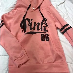 pink hoodie